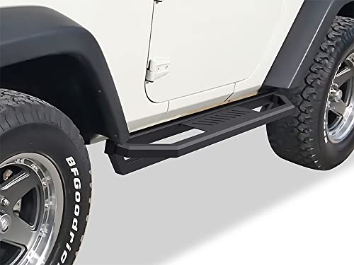 Estribos laterales Tuxtreme de acero inoxidable para Jeep