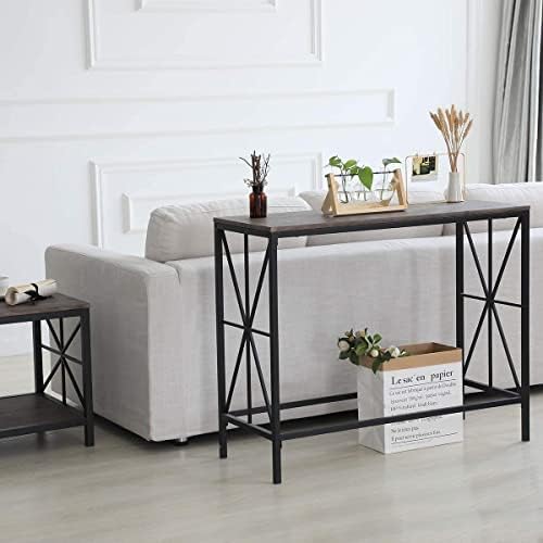 HYGRAD® Industrial Console Table Vintage Slim Hallway Furniture Metal Storage MultiPurpose Table