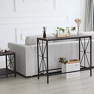 HYGRAD® Industrial Console Table Vintage Slim Hallway Furniture Metal Storage MultiPurpose Table