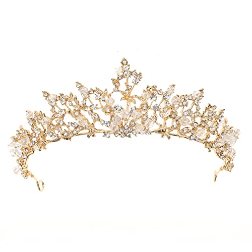 Tiara Kristallkrone für Bridal Prinzessin Diadem Hochzeit Tiara Crown für Hochzeit Abschlussbälle Proms Festzüge Parties Geburtstag