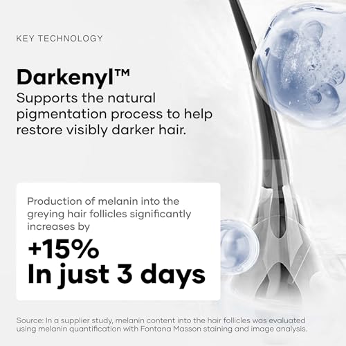 Image of Cureskin Anti Grey Hair Serum | Restores Natural Hair Colour Without Dye | Peptide-52, Acetyl Tyrosine & Larix Extract | For Head & Beard | 3 Months Supply (180 ml)
