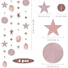 52 Pieds Kit de Guirlandes en Petite Étoile Brillant Dorée,Bannière