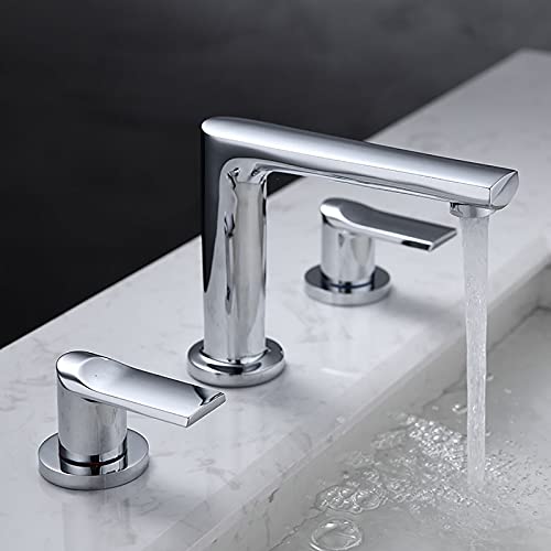 Robinet de lavabo à 3 trous pour vasque chaude et froide