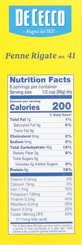 De Cecco 8627 Penne Rigate Pasta, 16 Oz thumb #6