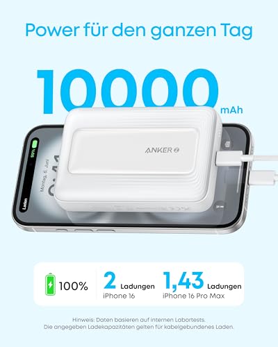 Anker Zolo 10000mAh kompakte magnetische Powerbank 30W Schnellladen – Ansicht 3
