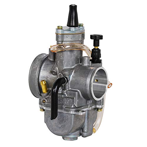 SaferCCTV PWK Carburetor Carb with Jet Compatible with Motorcycle Scooters Dirt Bike ATV (Compatible with Yamaha Honda Suzuki Kawasaki GASGAS BSA BULTACO 2 Stroke /2 Cycle Bikes