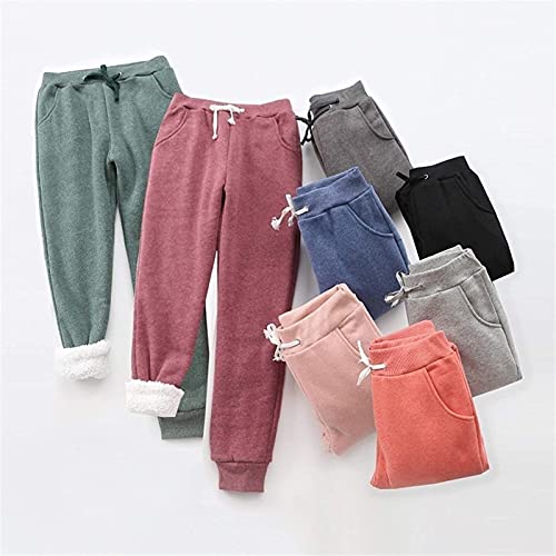 Pantalons de survêtement pour femmes en molleton chaud automne hiver