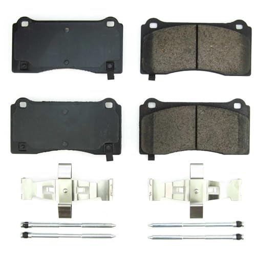 Image of PowerStop Front Brake Pads for Tesla 3 2017-23 | Tesla Y 2020-24 - Z17 Ceramic Brake Pads with Installation Hardware, 17-2195