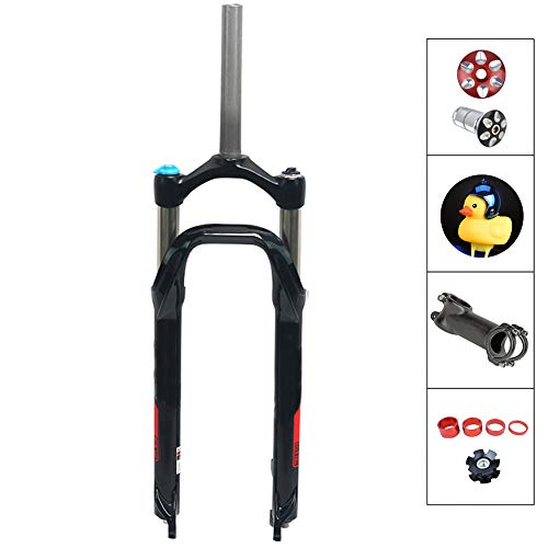 QQKJ Fat Bike Forks Oil Pressure Shock Absorber, Snow ATV Bicycle Fork 135mm