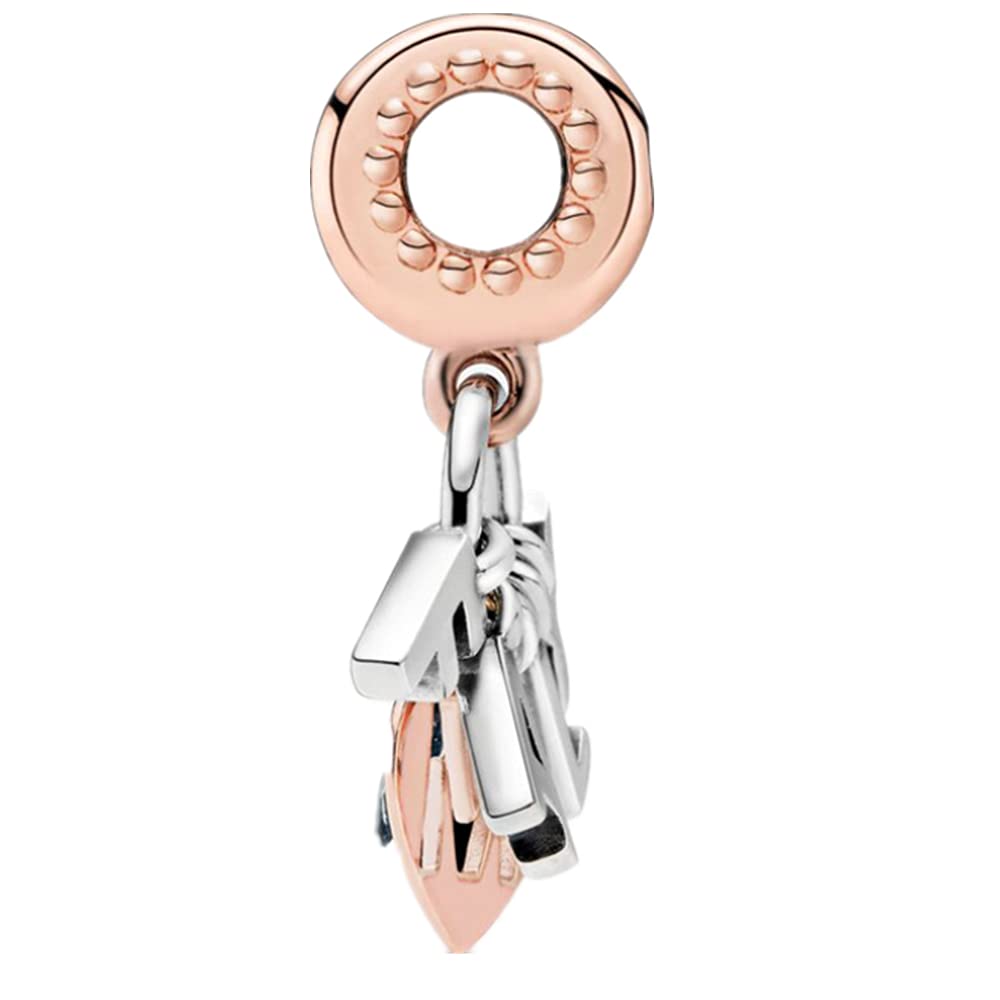 Annmors Charms Family Bead Charm Donna Argento Ciondolo a Forma di, in Argento Sterling 925, Compatibile con Braccialetti e Collane Europei