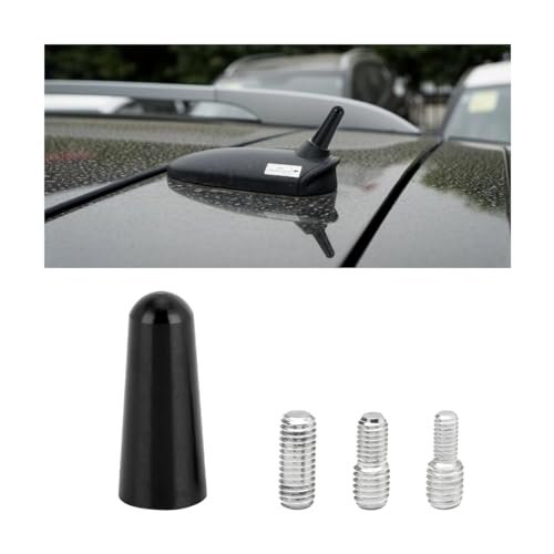 CGEAMDY Antenne De Voiture Courte, Antenne Radio Voiture Courte Universel Amplifiée Autoradio, Stéréo Antenne De Toit à Tige Courte 3cm pour Voiture, pour...