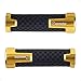 Evermotor Handgriffe Universal Motorrad Lenkergriffe Griffe-22 mm (7/8") 24mm (1") Hochwertige Anti-Rutsch Motorradgriffe für Roller Mopeds Quad ATV hochwertige Gummi Griffe aus CNC Aluminium Golden