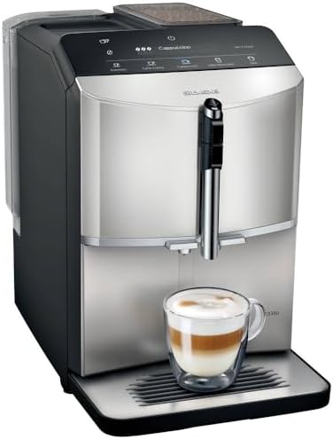 Machine a café SIEMENS - EQ300 S300 - 5 boissons, bac a grains 250g, réservoir d'eau 1,4L, Bandeau sensitif avec ecran LCD