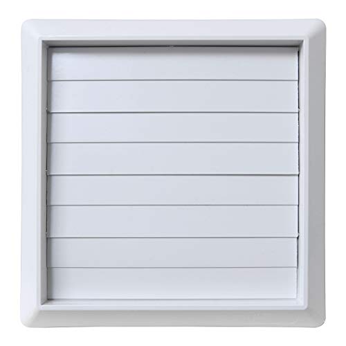 La Ventilazione S19100B Overlay Ventilation Grille ABS White with Gravity Fins Dimensions 185x185mm - Image 2