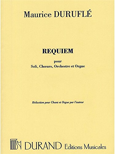 Télécharger Maurice Durufle: Requiem Op.9 (Score) Partition pour SATB, Accompagnement de piano PDF