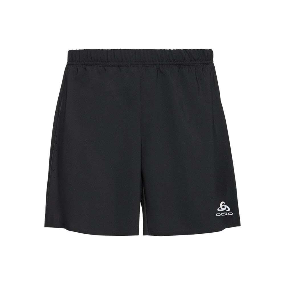 ODLO Men's Zeroweight Five inch Running Shorts, Black, XXL