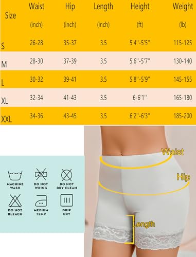 Image of Avidlove Women's Under Shorts for Dresses Seamless Anti Chafe Underwear Smooth Boyshorts Lace Slip Shorts for Women