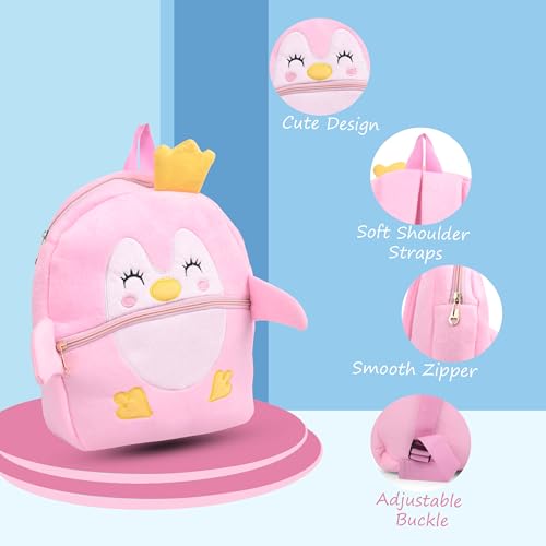 Image of ADISA Kids Backpack Toddler Bag Back Pack Plush Cartoon for Girls and Boys 1-5 Years
