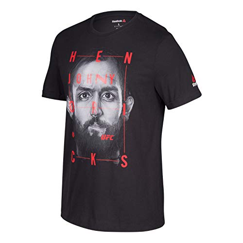 Reebok Johny Hendricks UFC Men's Black Fan Gear Artist Series Fighter T-Shirt AP6661