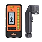 DOVOH レーザー墨出し器受光器、高精度レーザー受光機 DR1 墨出し用 太陽光下60m可視 デジタルデュアルLCD表示 IP54防水防塵 耐衝撃仕様 音声ガイド機能付き 建設現場向け DR1