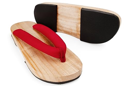 Image of Japanese Wooden Clogs Geta Slippers