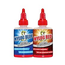 Refrigeration Technologies Nylog Gasket Thread Sealant RT201B Nylog Blue + RT200R Nylog Red 2 Pack (RT201BP + RT200RP) 1 x Blu + 1 x Red