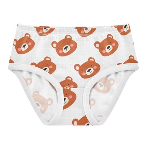 Joisal Cute Cartoon Bears Pink Girls Underwear Toddlers 2t Cotton Little Girl Panties Colorful Briefs Underpants