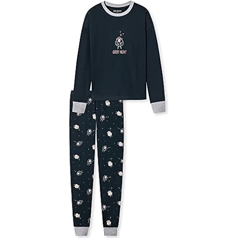 Schiesser Girls' Charcoal Pajama Set, 10 Years Cover