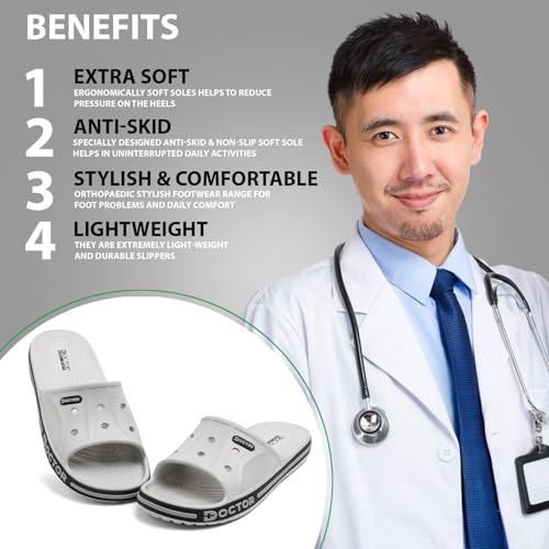 Image of Men EVA Slide Slippers | Lightweight Anti-Slip Casual Slides | Breathable Comfort Sandals for Indoor Outdoor Everyday Wear Walking Slippers