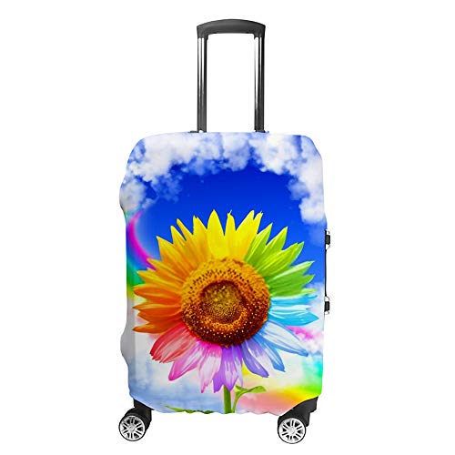 Housse de protection bagages voyage tournesol colorée pour vacances au soleil