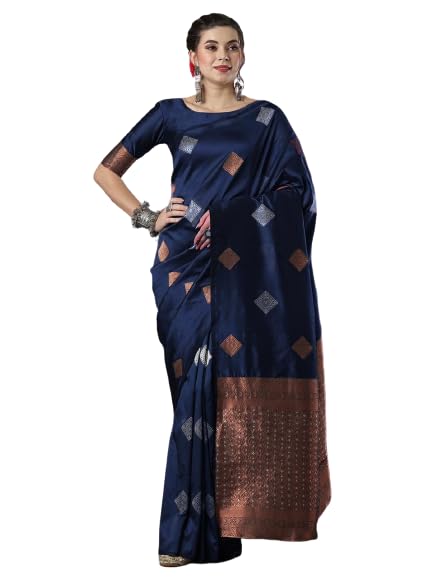 Image of Flosive Women's Fabulous Mix Color Kanjivaram Sona Chandi Silk Saree