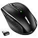Price comparison product image TECKNET Wireless Mouse, 2.4G USB Cordless Silent Mice Optical PC Laptop Computer Mouse with Nano Receiver, 3000 DPI 5 Adjustment Levels for Windows Mac MacBook Linux