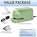 Electric Stapler for Desk, 45 Sheet Capacity Automatic Stapler Desktop, Office Staplers Electric, AC Operated Staplers Heavy Duty Office Use with 1,000 Staples & Staple Remover, Saga Green