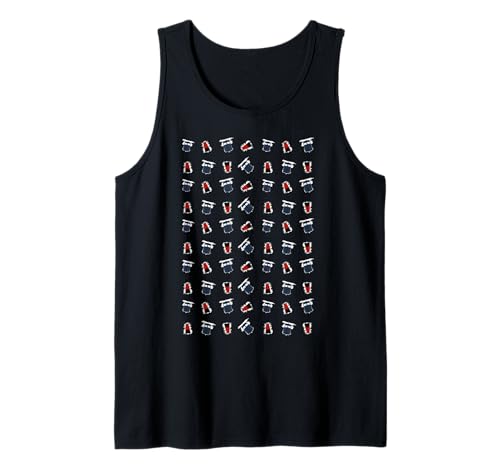 Image of Pattern Tardis Dalek Intergalactic TimeTravel Fan Tank Top