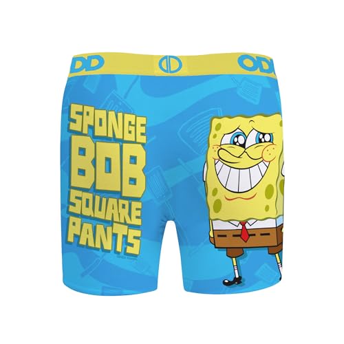Odd Sox Boy's Boxer Brief, Nickelodeon SpongeBob SquarePants, Funny Novelty Print, Large2