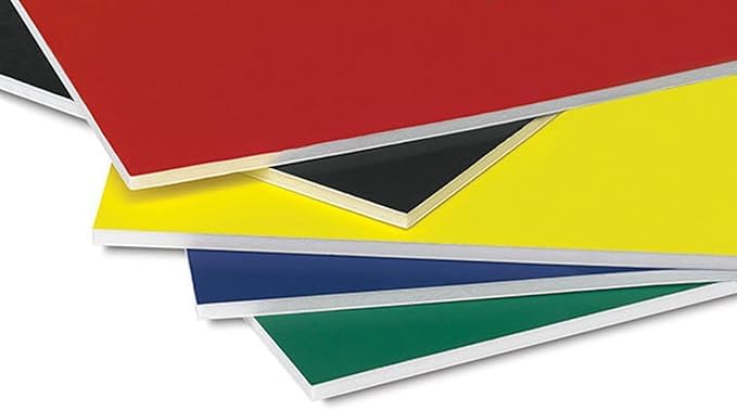 A1,A2,A3,A4,A5 Foam Board - Black (Pack of 10) - Black -Foam Core Polystyrene - Photo Foam Board - for Presentation, Mounting, Arts & Crafts (Assorted, A2)