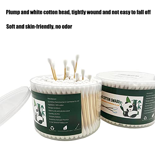 Thick Cotton Swabs,XL Size Natural Bamboo Cotton Buds 3 pack - Thumbnail 4