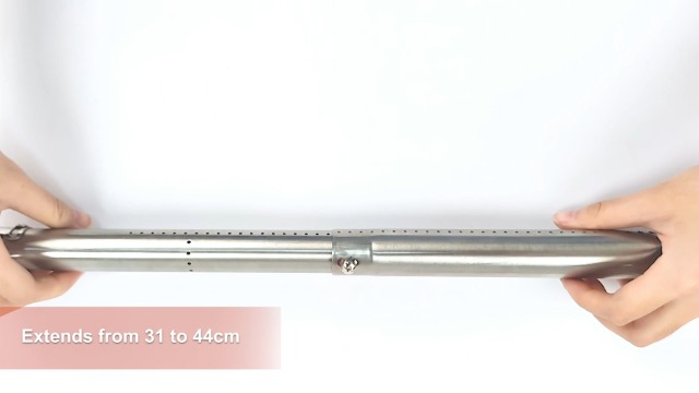 GFTIME 30CM-53CM Ricambi per piastre riscaldanti universali per Charbroil, Brinkmann, Outback, domatore di fiamma regolabile in acciaio inossidabile, confezione da 3