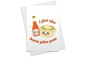Funny Valentine's Card I Got The Hots Pho You - Pho Lovers...