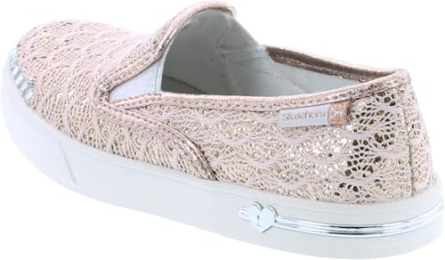Skechers Girls' Shoutouts Crochet Crush Slip-On Sneaker,Light Pink,23