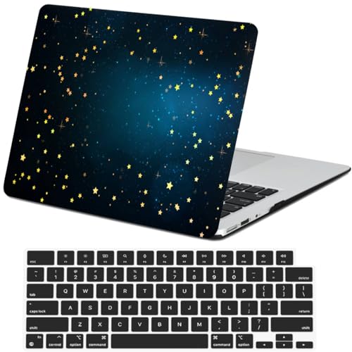 Carcasa MacBook Pro 13 A1278 para evitar arañazos con protector de plástico estrella azul