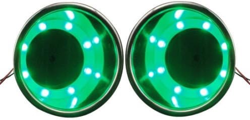1PCS Stainless Steel Green 8 LED Cup Drink Holder Marine Boat Car Truck RV Well (4)