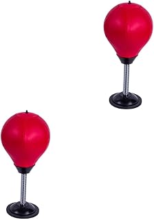 Toddmomy 2 Pçs Crianças Saco De Pancadas Otário Sacos De Areia Saco De Pancadas Suporte Mini Ventosa Bola De Boxe Vertical Bola De Boxe Saco De Boxe Saco De Boxe Pacote Rack Otários