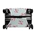 Meaudiwes Fashion Luggage Cover Washable Suitcase Protector Travel Suitcase Covers Fits 19-21 Inch Luggage Japanese Cherry Flowers Blossom Tree Floral Branch Spring Season Theme Baggage Covers (S)