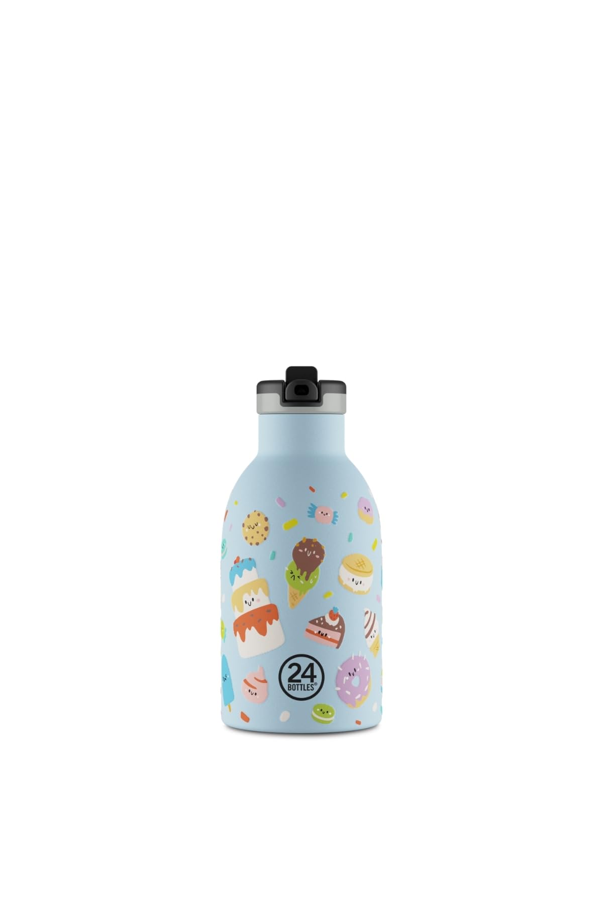 24BOTTLES Thermo Trinkflasche Kinder mit Strohhalm, 330ml, Sweet Friends | Edelstahl, 100% Hermetisch, BPA-Frei, 24 Std.Kalt /12 Std.Warm, Jungen Mädchen, Kein Kondenswasser, für Schule, Kindergarten