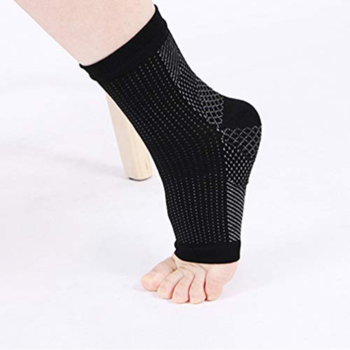 SUPVOX 3 pares de meias de suporte de tornozelo de compressão para proteção esportiva, estabilizador