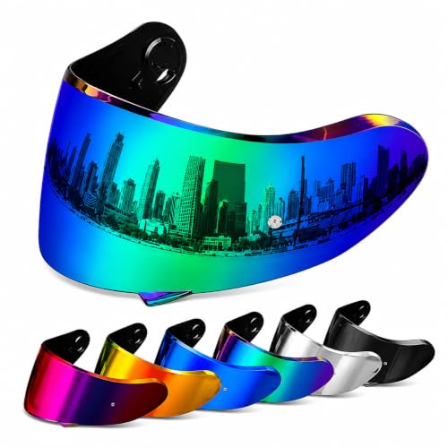 Image of PSLER Shatterproof Motorcycle Helmet Visor for Neotec 2 CNS-3,Color Green