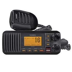 Uniden UM385BK 25 Watt Fixed Mount Marine Vhf Radio, Waterproof IPX4 W/ Triple Watch, Dsc, Emergency/Noaa Weather Alert…