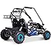MotoTec Mud XL 60v 2000w Electric Go Kart Full Suspension Blue