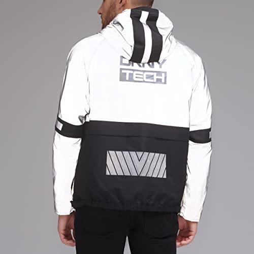 Image of DKNY mens Dkny Men's Taslan Performance Hoody With Reflective Detail